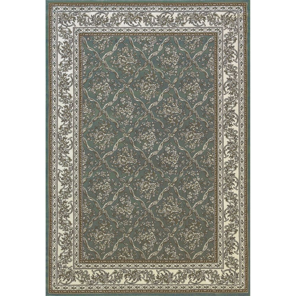 Dynamic Rugs  58018-510 Legacy 6 Ft. 7 In. X 9 Ft. 6 In. Rectangle Rug in Light Blue/Ivory